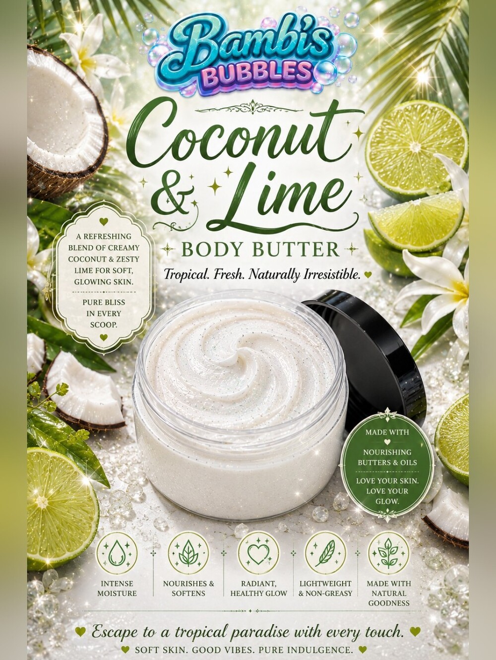 Low Stock! 4oz Summer Triple Body Butter Assorted Scents Available - Picture 9 of 15